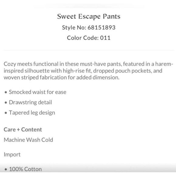 Free People Sweet Escape pants in purple blue combo stripe size S NWT - Picture 5 of 10